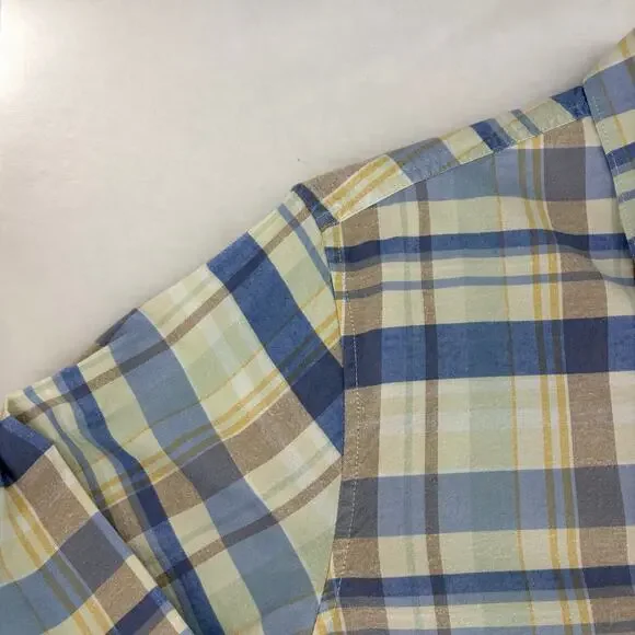 Tommy Bahama Mumbai Madras Plaid Cotton Blend Long Sleeve Shirt XL - Picture 8 of 12